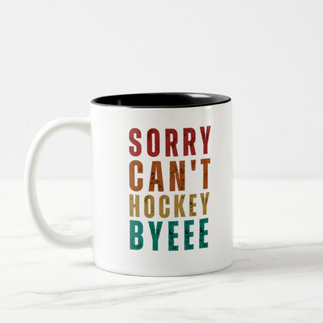 Funny Hockey Två-Tonad Mugg (Vänster)