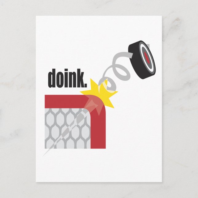 Funny Hockey Vykort (Framsida)