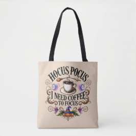 Funny Hocus Pocus I Need Coffee Witch Tygkasse