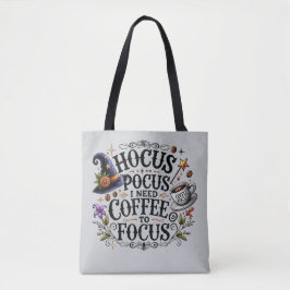 Funny Hocus Pocus I Need Coffee Witch Tygkasse
