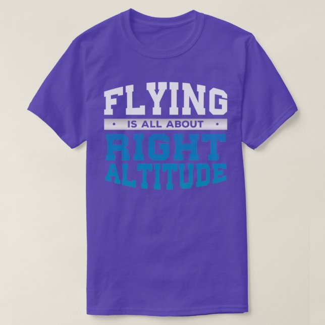 Funny Höger Pilot Gift för piloter T Shirt (Design framsida)