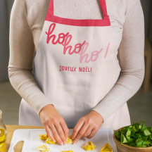 Funny Hohoho Joyeux Noel Red Pink Typography 