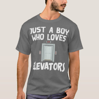 Funny höjdgrafik för Boys Manar Elevator Älskare R T Shirt