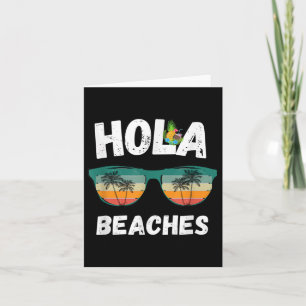Funny Hola Beacher Retro Vintage Gles Tee for Man Kort