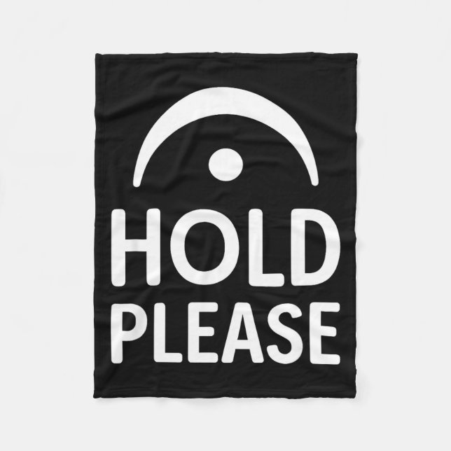 Funny Hold Please Fermata Symbol Music Theory Band Fleecefilt (Framsidan)