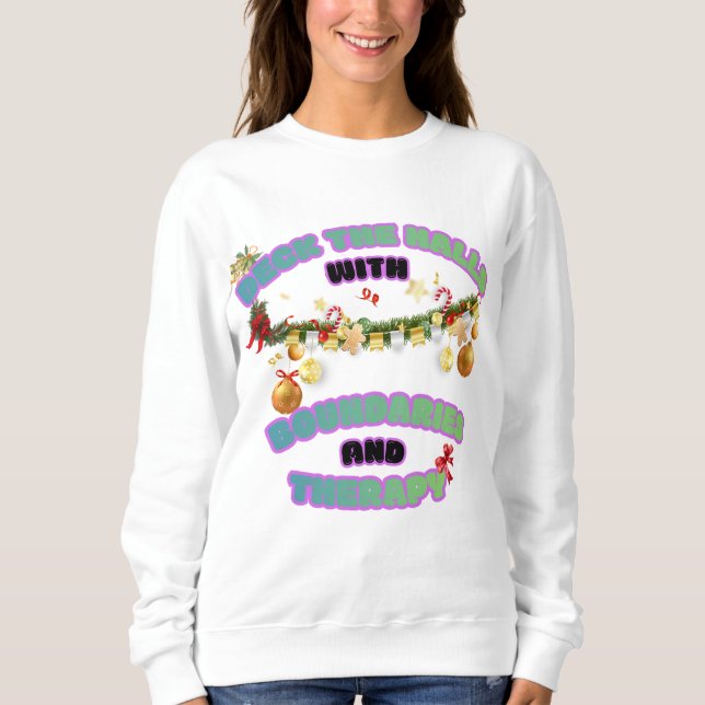 funny Holiday sweatshirt T Shirt (Framsida)