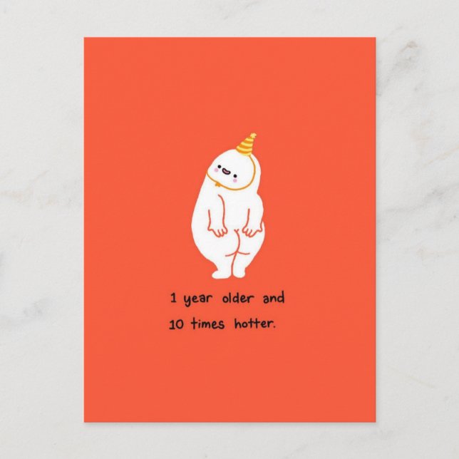 Funny holidays card, funny holiday card humorous  vykort (Framsida)
