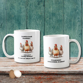 Funny Homeschool Chicken Kaffemugg