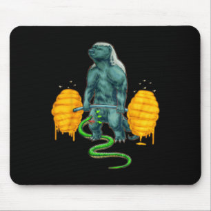 Funny Honey badger Deadlyftande Weightlyftande Bod Musmatta