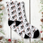 Funny Honey badger Santa Bicycle Cykling Strumpor<br><div class="desc">Festive Honey badger Cycling Funny Badass Animal Cyclist humor julstrumpor. Den konstiga jultomtehatten med Honey badger Road Bike Cycling Badass Animal humor-tröja. Lustigt djur på cykelkonst skapat av konstnären Catherine Sweetman</div>