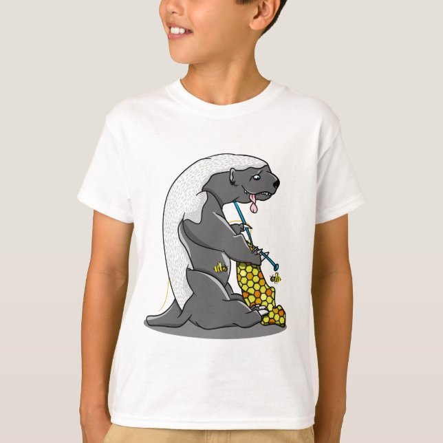 Funny honey badger t shirt (Framsida)