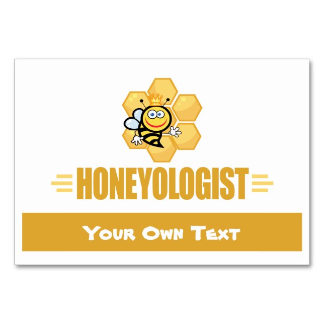 Funny Honung Bee Bordsnummer (Framsidan)