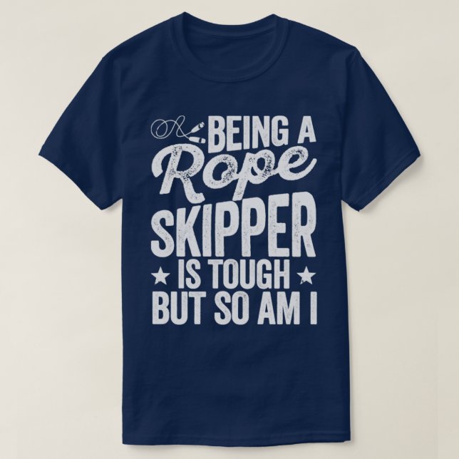 Funny Hoppa över Rope Jumping Rope1 T Shirt (Design framsida)