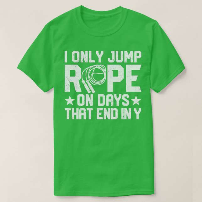 Funny Hoppa över Rope Jumping Rope4 T Shirt (Design framsida)