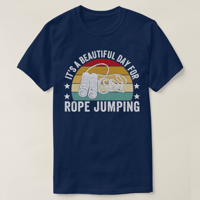 Funny Hoppa över Rope Jumping Rope Jump Rope8 T Shirt (Design framsida)
