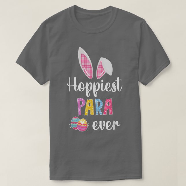 Funny Hoppiest Para Aldriny Rabbit Påsk Match T Shirt (Design framsida)