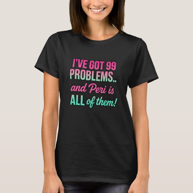 Funny Hormonal Uterus T Shirt (Framsida)