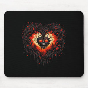 Funny Horror Ghost Red Heart Skull Creepy Hallowee Musmatta