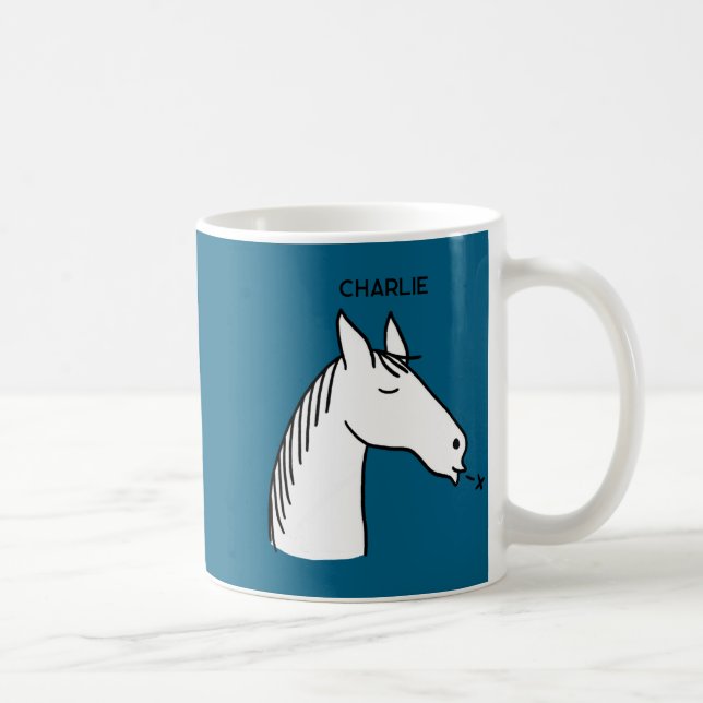Funny Horse D  Kaffemugg (Höger)