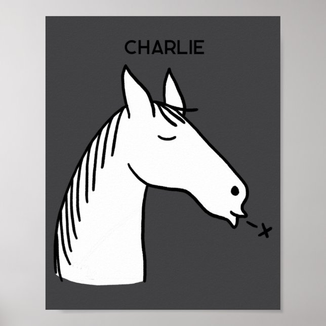 Funny Horse D  Poster (Framsidan)