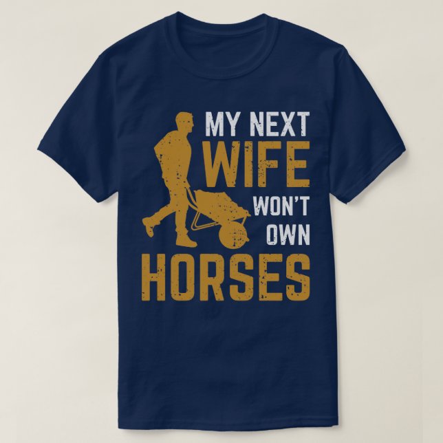 Funny Horse Farm Horseman  Gift T Shirt (Design framsida)