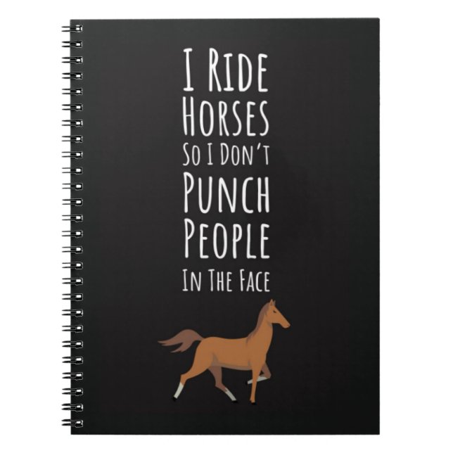 Funny Horse Gifts For Adults Farm Rodeo Country Anteckningsbok (Framsidan)