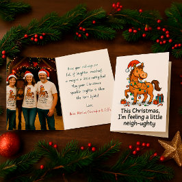 Funny Horse Greeting for Equestrians & Animal Love Kort