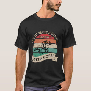 Funny Horse Owner Älskare Jockey T Shirt