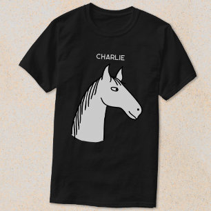 Funny Horse Personlig T Shirt