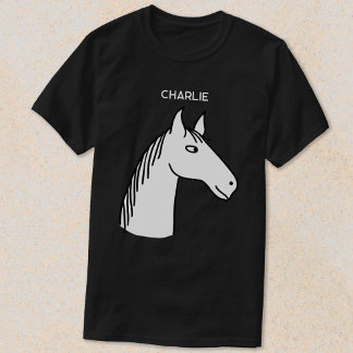 Funny Horse Personlig T Shirt