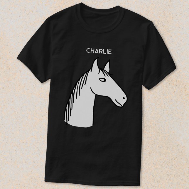 Funny Horse Personlig T Shirt (Skapare uppladdad)
