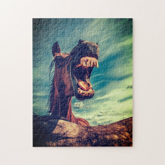 Funny Horse Puzzle Pussel (Vertikal)