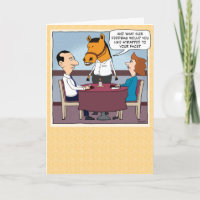 Funny Horse Servitör Birthday