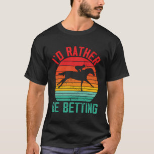 Funny Horse Tävla Derby Tävling Owner Älskare T Shirt