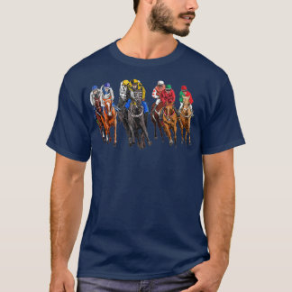 Funny Horse Tävla Jockey Racer Derby Rider Tävling T Shirt