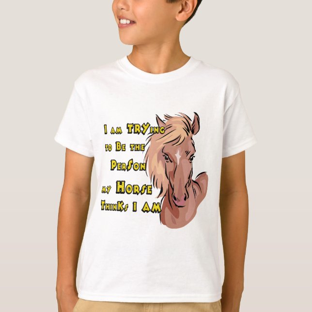 Funny Horse Tee Shirt (Framsida)