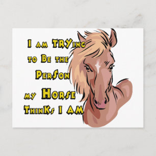 Funny Horse Vykort