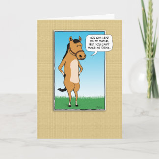 Funny Horse Wants Margaritas Kort