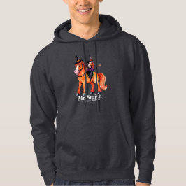 Funny Horse Witch Couple Hoodie