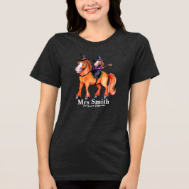 Funny Horse Witch Couple T Shirt
