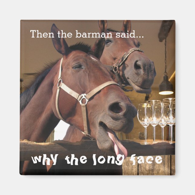 Funny Horses Magnet (Framsidan)