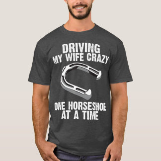 Funny Horseshoe Pitching Gift För manar Pappa (2) T Shirt