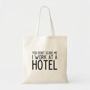 Funny Hotel Worker Tote Bag Tygkasse