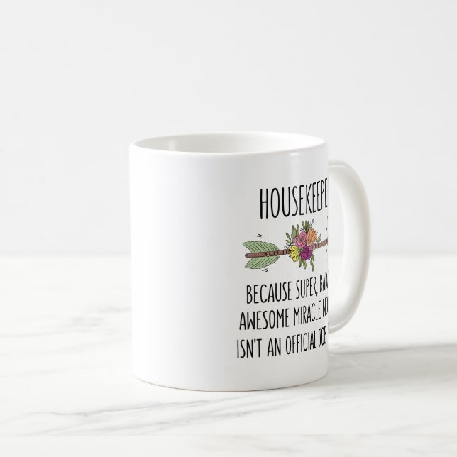 Funny Housekeeper House Cleaner Gift Mugg (Framsida höger)