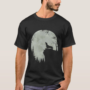 Funny Howling Dachshund Full Moon Wiener Hund T Shirt