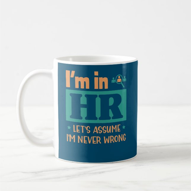 Funny HR-officer Gift | Gift för personalarbetare Kaffemugg (Vänster)