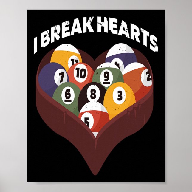 Funny Human Billiards Evolution 8 Ll Bassäng Cue S Poster (Framsidan)