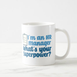 Funny Human Resources Manager Superhjälte HR Kaffemugg