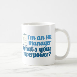 Funny Human Resources Manager Superhjälte HR Kaffemugg