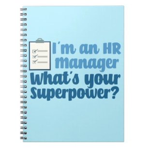 Funny Human Resources Superhjälte Anteckningsbok